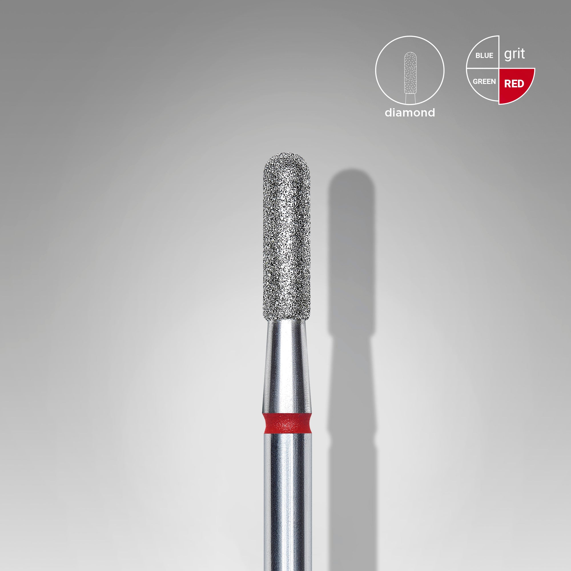 STALEKS Diamond Frees Bit Rounded Cylinder Red 2.3mm (FA30R023/8)