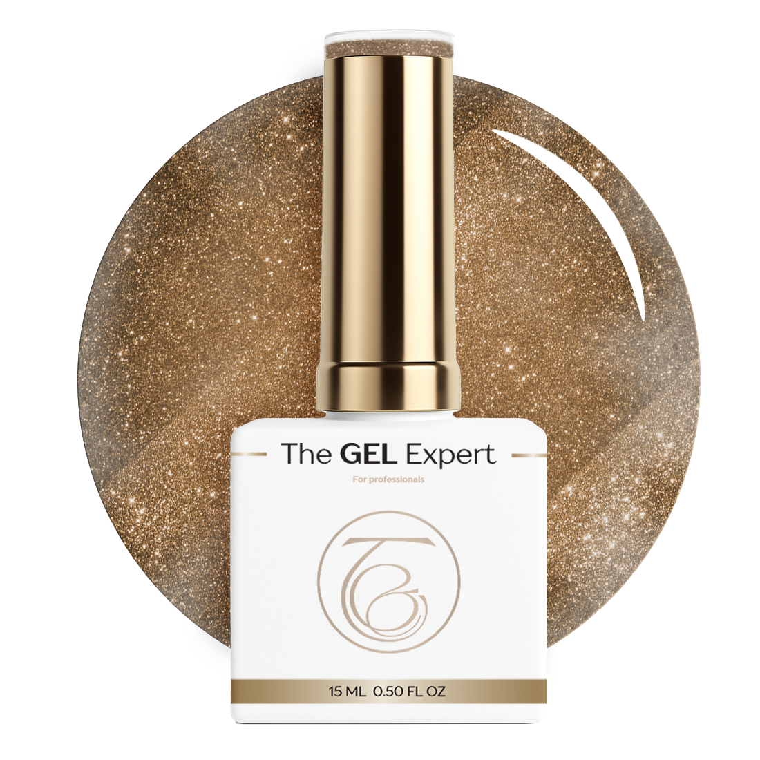 The Gel Expert Gel Polish - Sparkle Gold