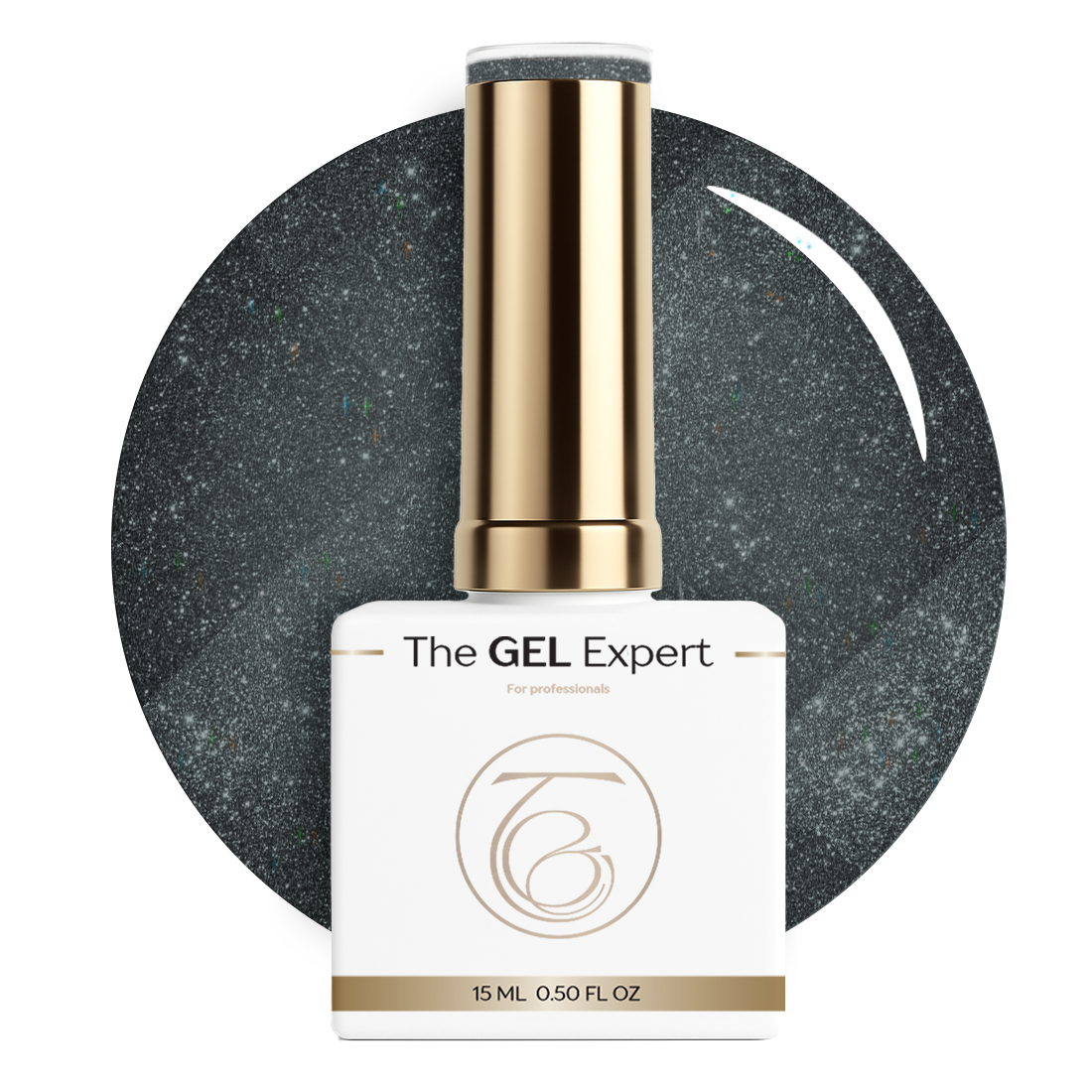 The Gel Expert Gel Polish - Sparkle Grey